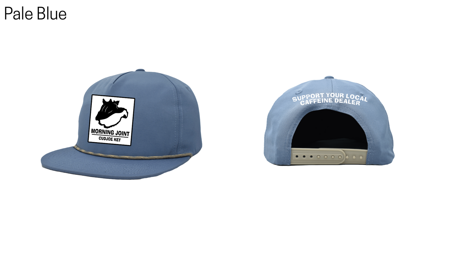 6-Panel Flat Brim Patch Hats - Morning Joint