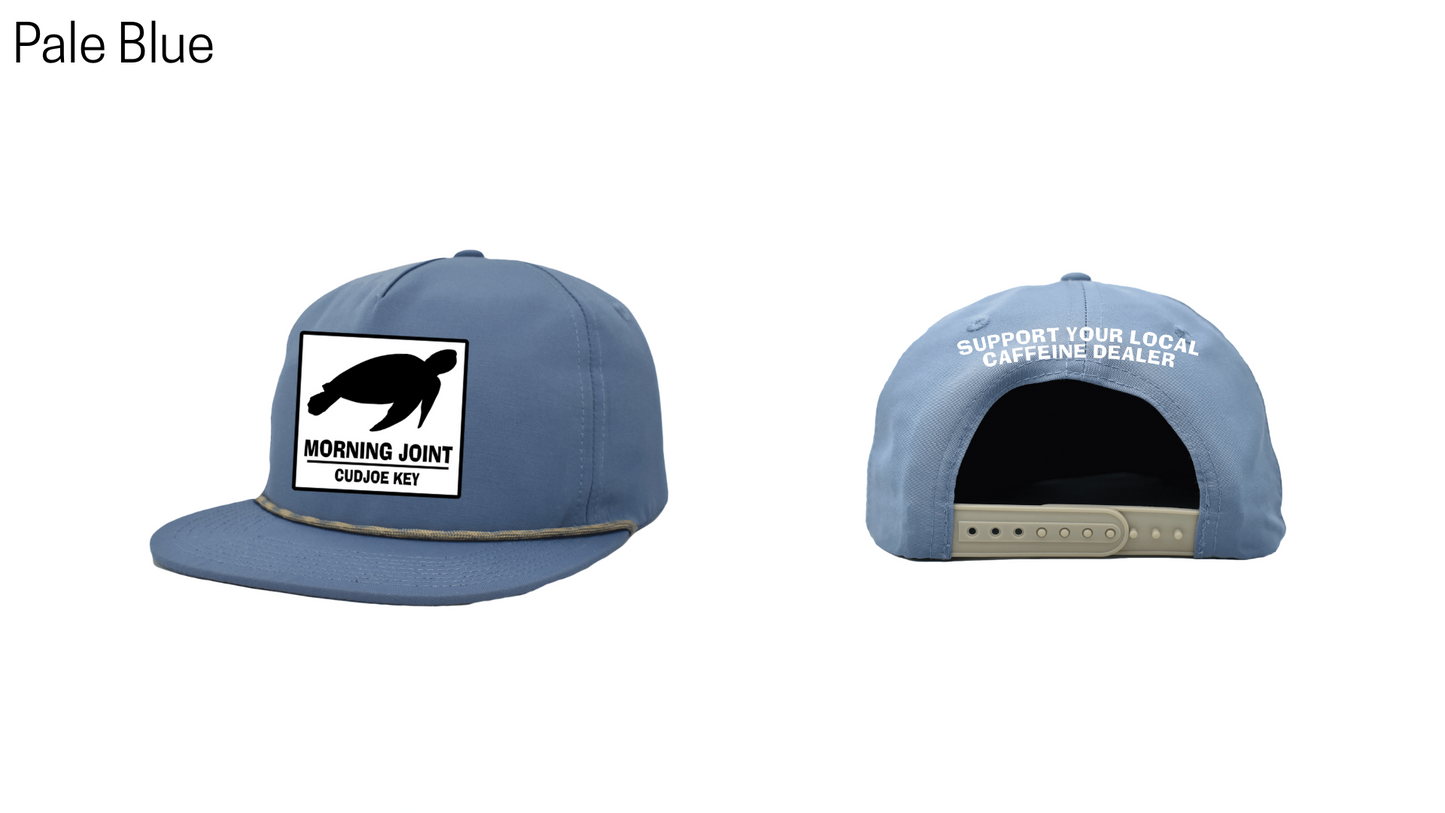 6-Panel Flat Brim Patch Hats - Morning Joint