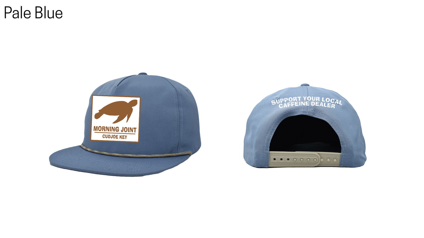 6-Panel Flat Brim Patch Hats - Morning Joint