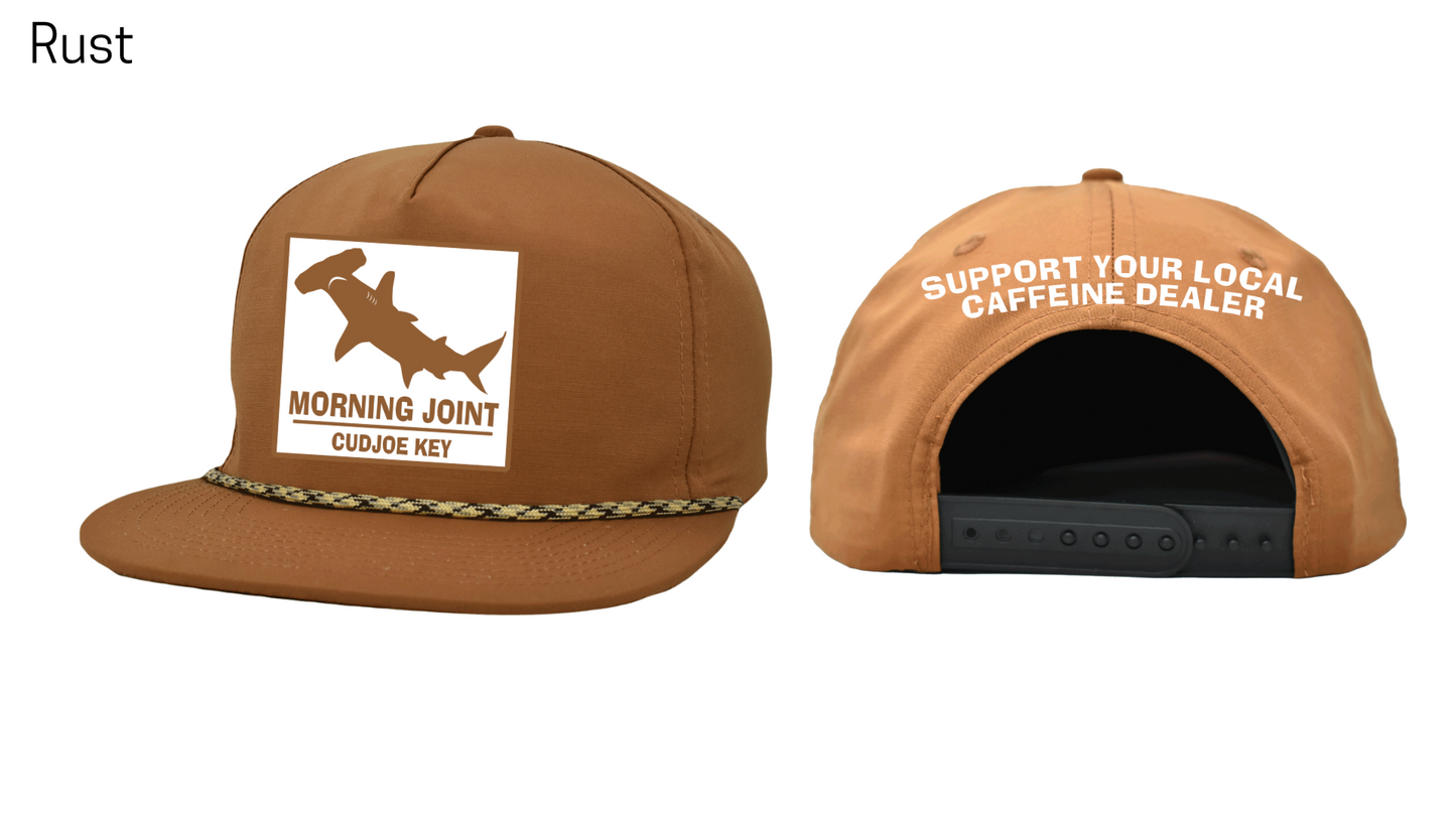 6-Panel Flat Brim Patch Hats - Morning Joint