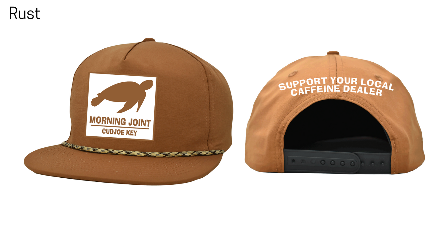 6-Panel Flat Brim Patch Hats - Morning Joint