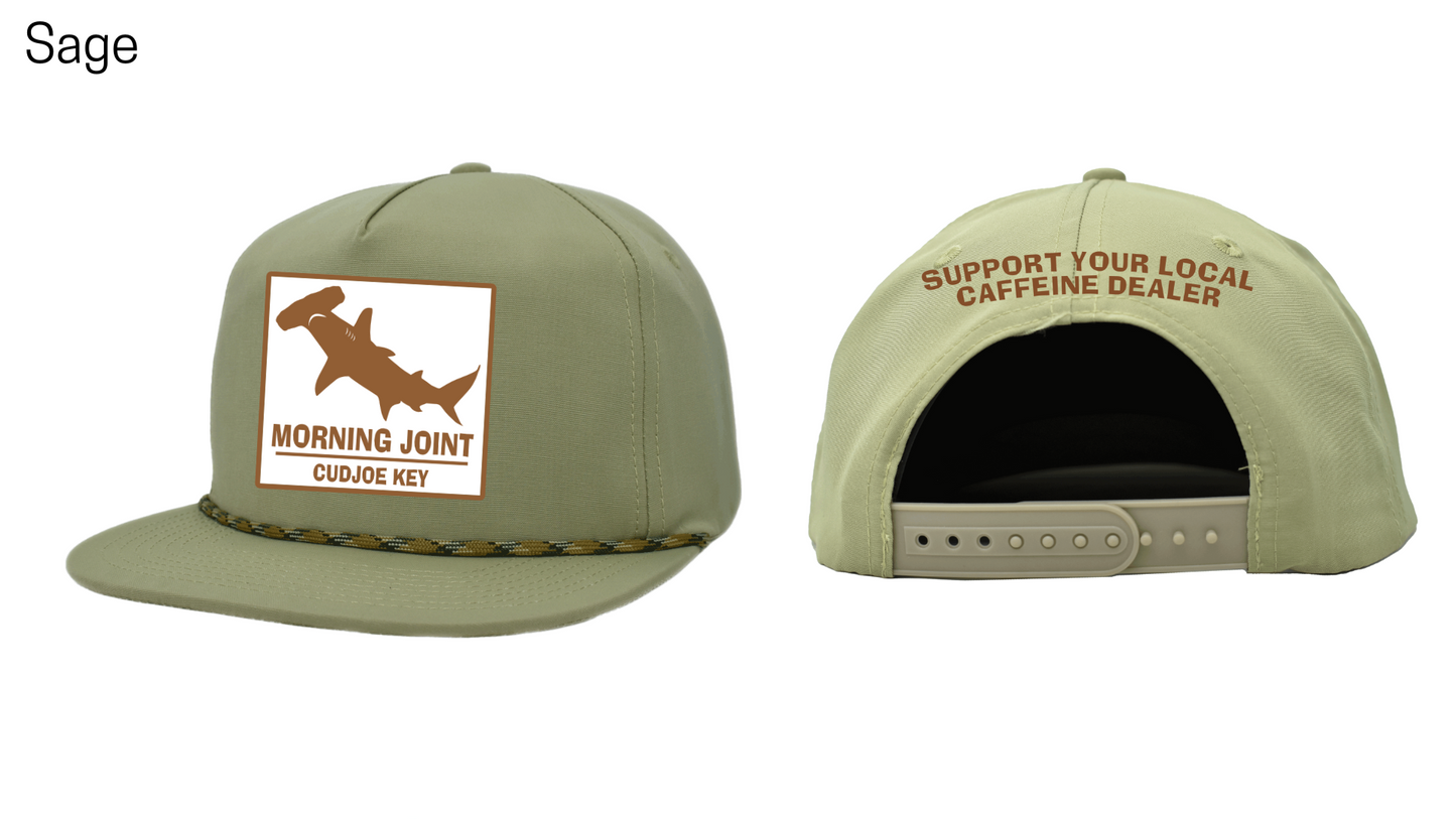 6-Panel Flat Brim Patch Hats - Morning Joint