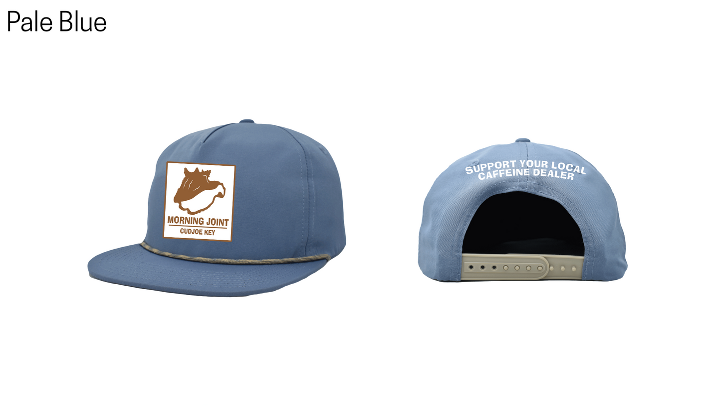 6-Panel Flat Brim Patch Hats - Morning Joint
